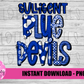 Sulligent Blue Devils Png - Blue Devils Sublimation Design - Digital Download