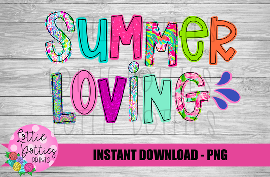 Summer Loving  -  Png - Summer sublimation design - Digital Download