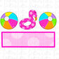 Summer  Trio - PNG - Flamingo -Sublimation - Digital Download