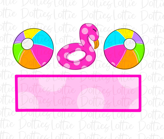 Summer  Trio - PNG - Flamingo -Sublimation - Digital Download