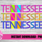 Tennessee -  Png - TN  Sublimation Design - Digital Download
