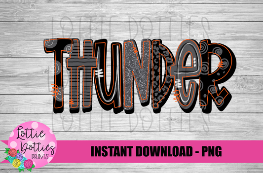 Thunder - PNG - Thunder - Sublimation - Digital Download