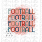 Football  Tigers - PNG - Football - Sublimation design - Digital Download