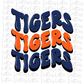 Tigers PNG - Tigers Wave  sublimation design - Digital Download