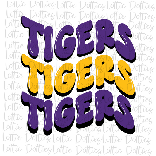 Tigers PNG - Tigers Wave  sublimation design - Digital Download