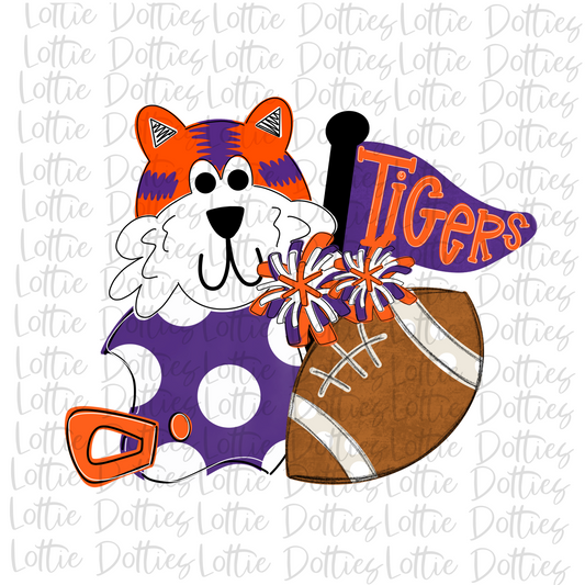 Tigers Png - Tigers Spirit Stack Design - School Spirit Design - Digital Download