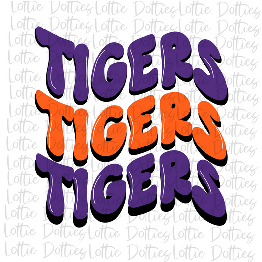 Tigers PNG - Tigers Wave  sublimation design - Digital Download
