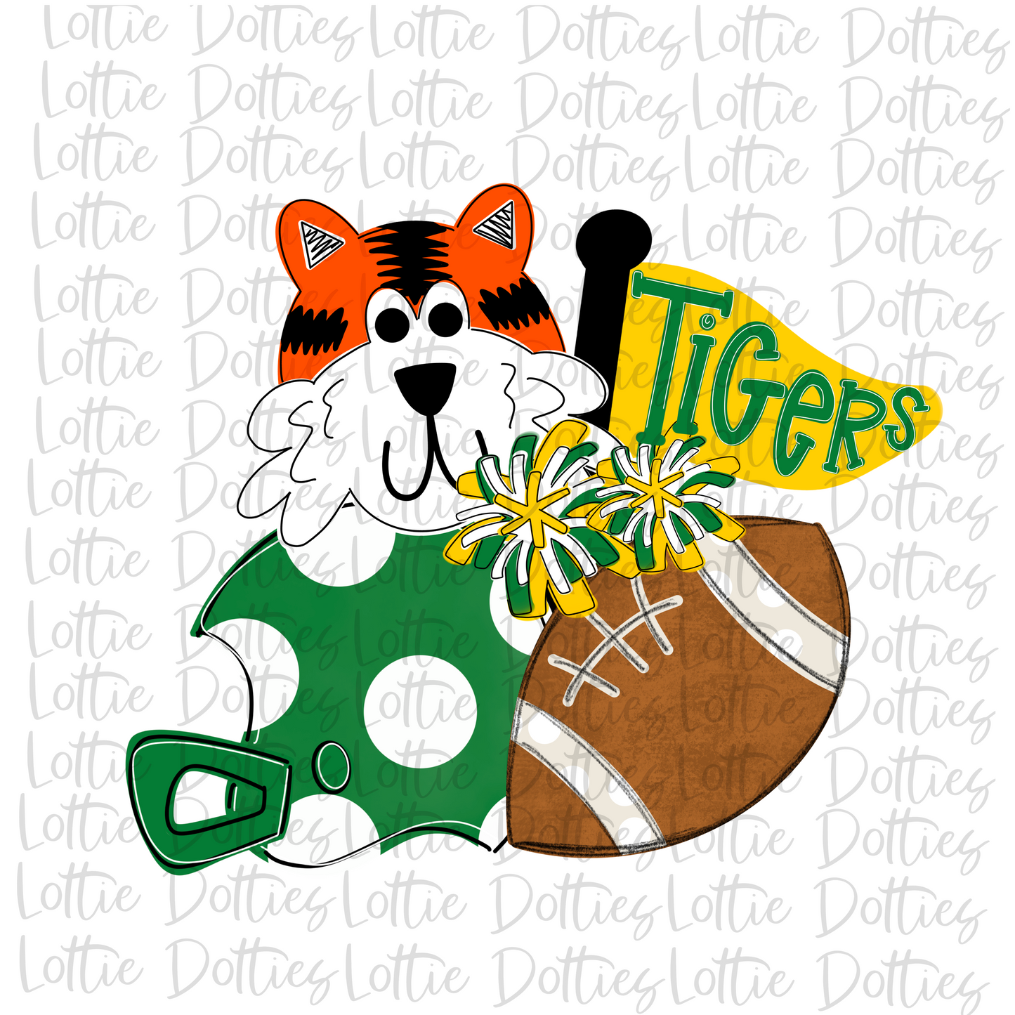 Tiger Png - Tiger Spirit Stack Design - School Spirit Design - Digital Download