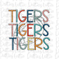 Tigers Football - PNG - Football - Sublimation design - Digital Download
