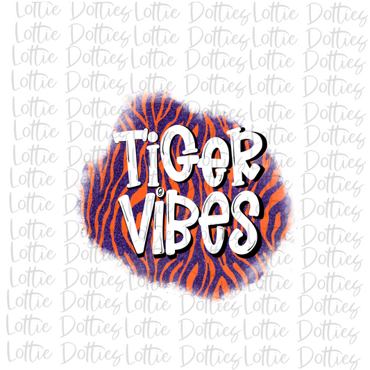 Tiger  Vibes PNG - Tigers Sublimation Design - Digital Download