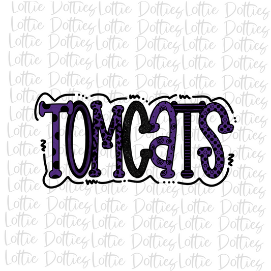 Tomcats PNG - Tomcats Sublimation - Digital Download