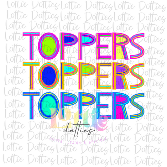 Toppers  PNG -  Toppers Sublimation - Digital Download - Neon