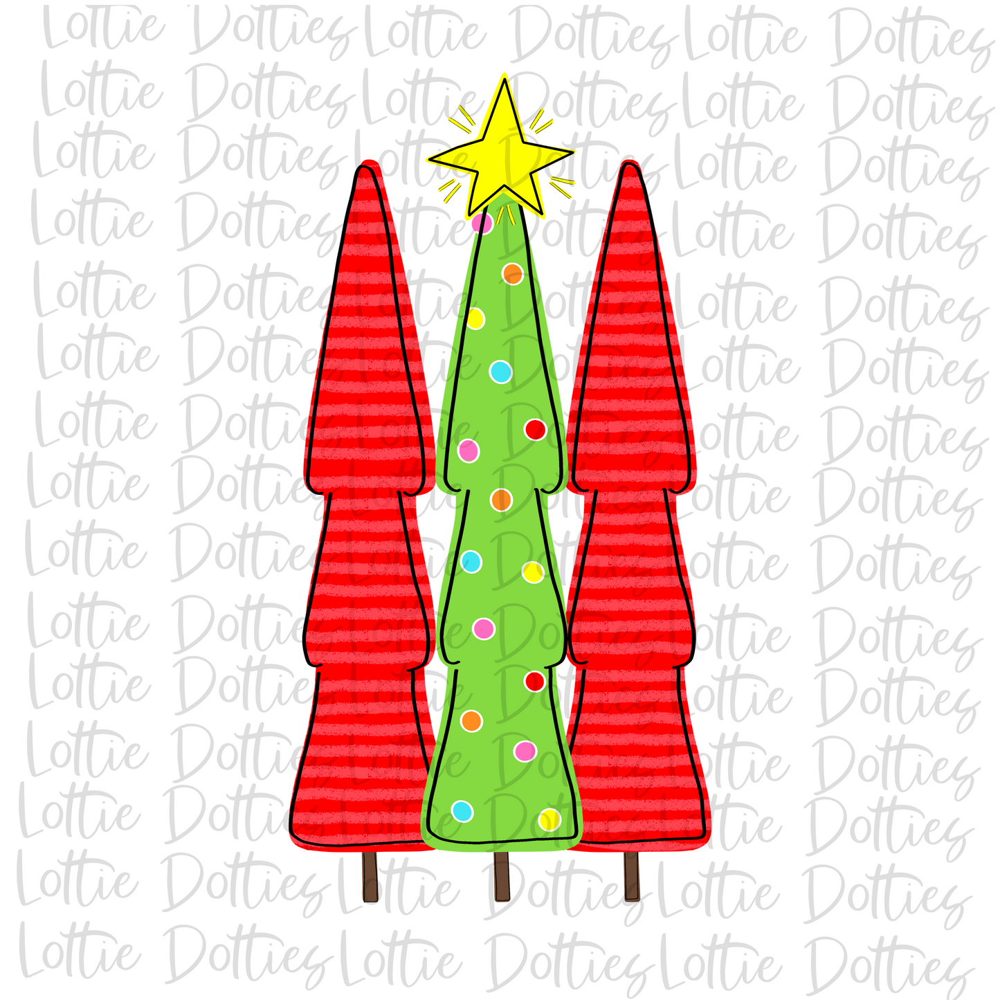 Christmas Tree Png - Christmas Sublimation Design - Digital Download