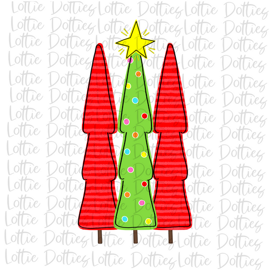 Christmas Tree Png - Christmas Sublimation Design - Digital Download