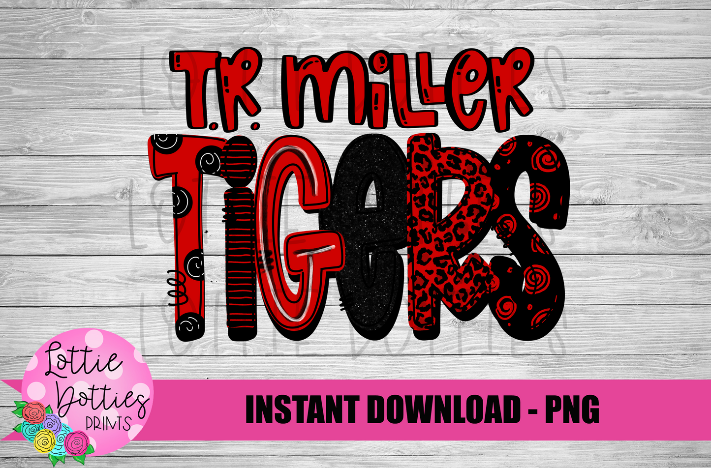 T. R. Miller Tigers PNG - Tigers sublimation design - Digital Download