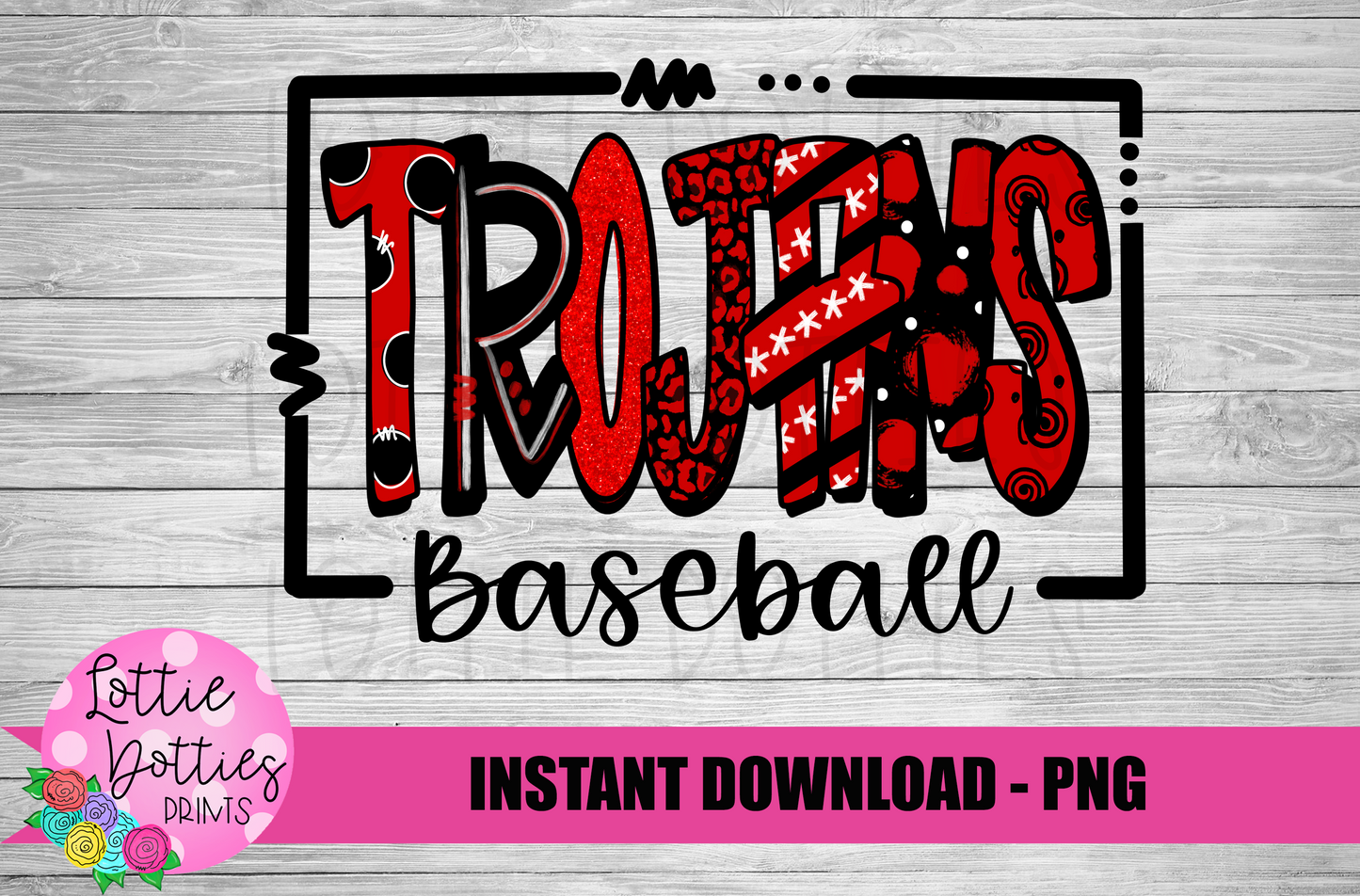 Trojans Baseball  PNG - Trojans sublimation design - Digital Download