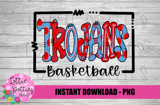 Trojans Basketball  PNG - Trojans sublimation design - Digital Download