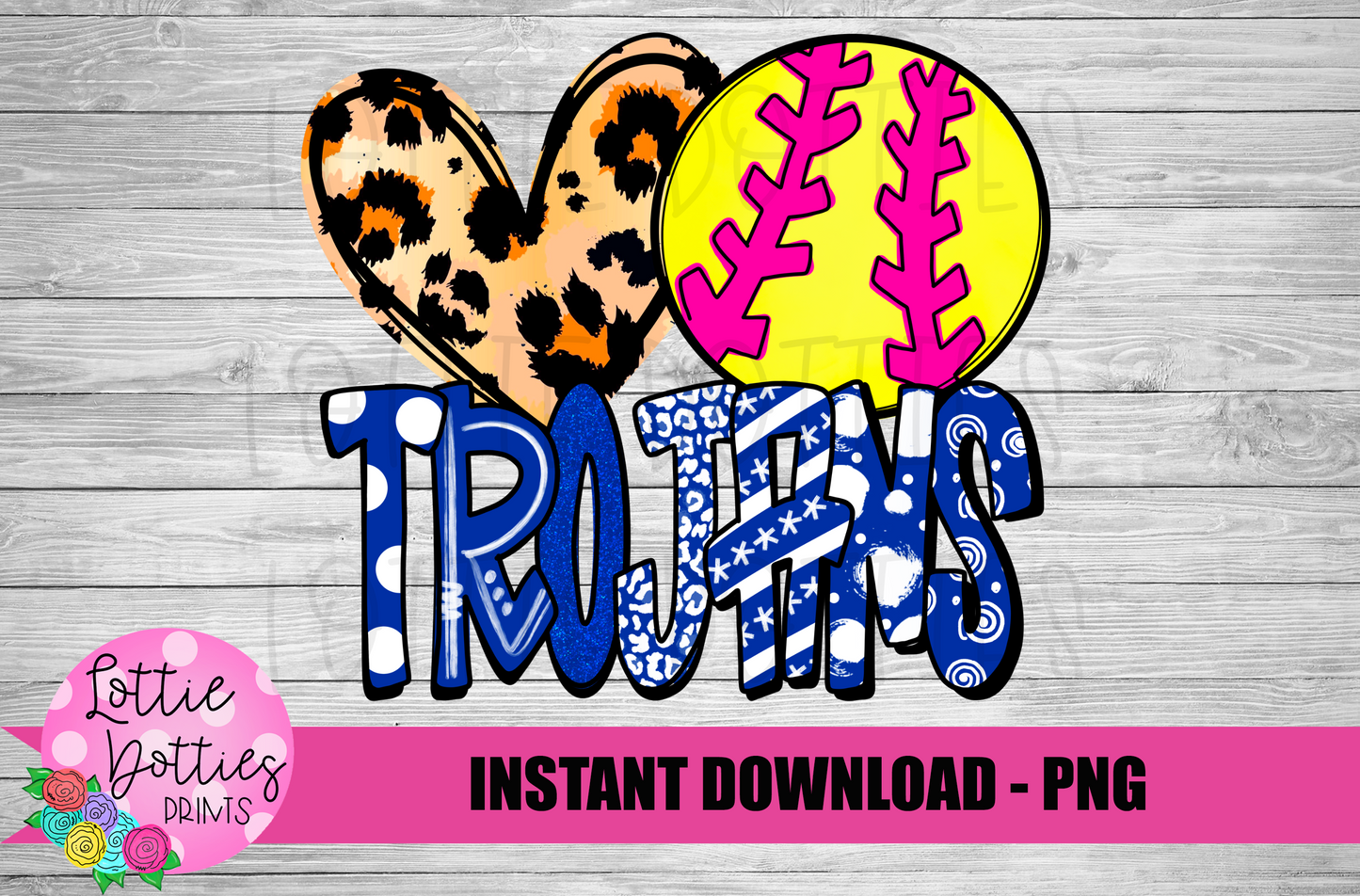 Peace Love Softball Trojans PNG - Trojans sublimation design - Digital Download