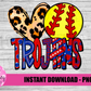 Peace Love Softball Trojans PNG - Trojans sublimation design - Digital Download