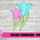 Tulip  - PNG - Spring - Sublimation -Digital Download