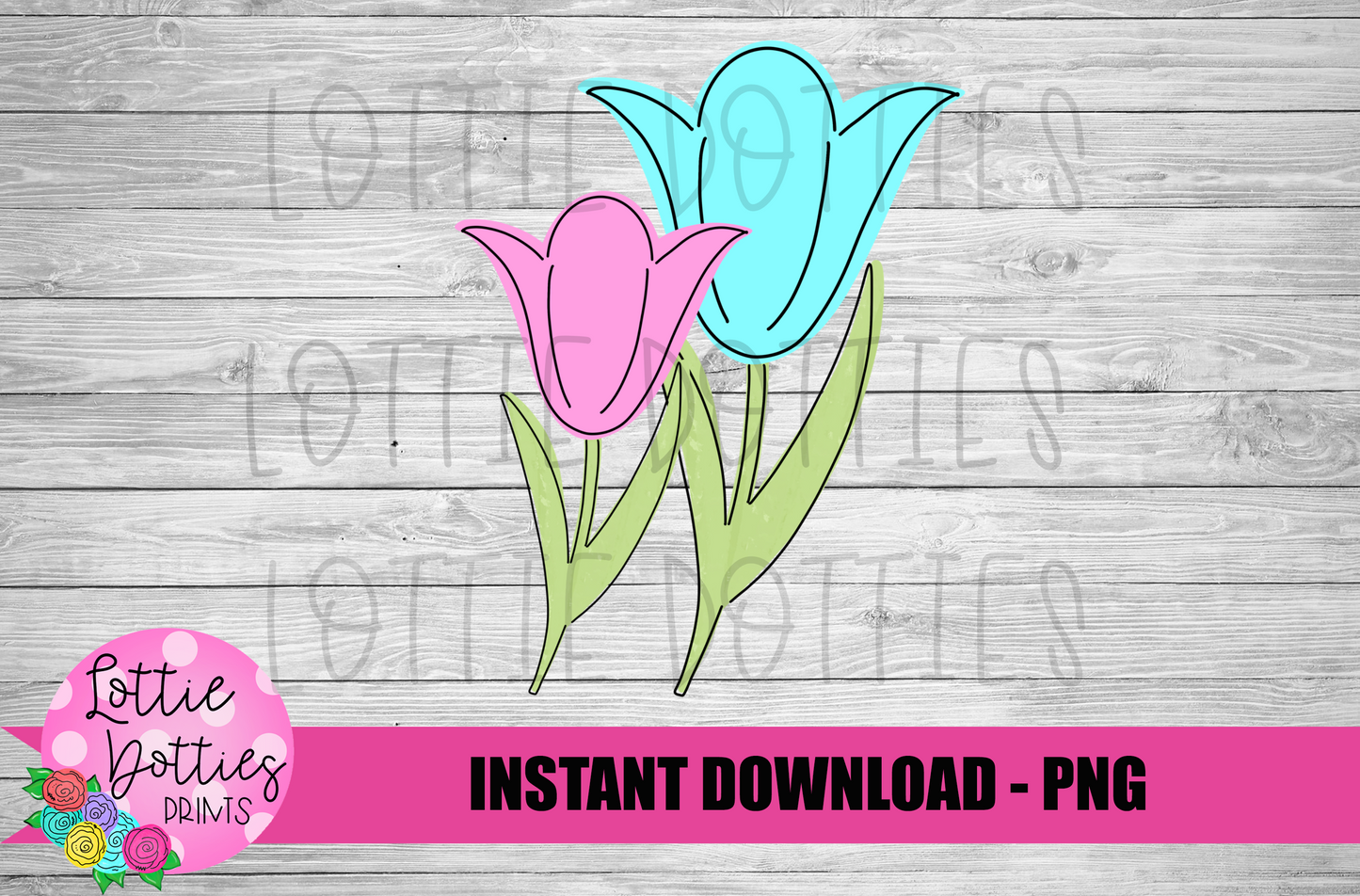 Tulip  - PNG - Spring - Sublimation -Digital Download