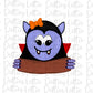 Vampire Girl - PNG - Halloween - Sublimation - Digital Download