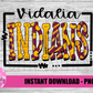 Vidalia  Indians PNG -  Indians sublimation design - Digital Download