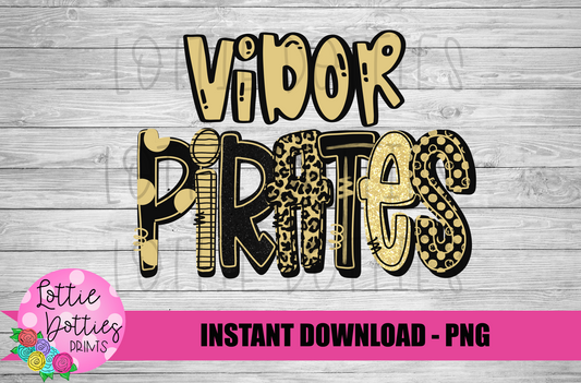 Vidor Pirates PNG - Pirates -  sublimation design - Digital Download