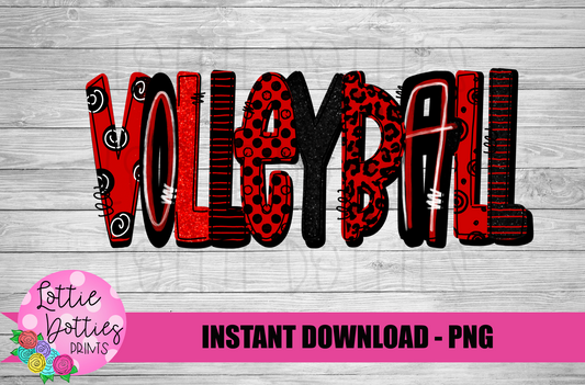 Volleyball PNG - Volleyball Sublimation Design- Digital Download