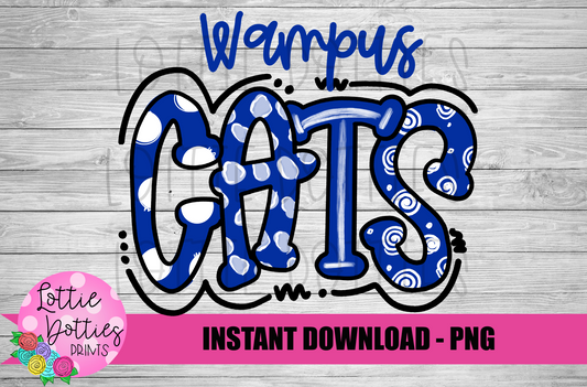 Wampus Cats PNG - Team Sublimation - Mascot design