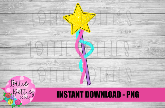 Wand - PNG - Princess -Sublimation - Digital Download