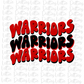 Warriors Png - Mascot  Sublimation Design - Digital Download