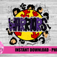 Warriors Softball  Png - Warriors - Softball -  Sublimation Design - Digital Download