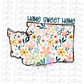Washington PNG - Washington Sublimation - State Design - Digital Download