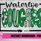 Waterloo Cougars  Png - Sublimation Design - Cougars  Sublimation- Digital Download