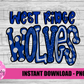 West Ridge Wolves PNG - Wolves PNG - Instant Download - Digital Download -  Sublimation Design