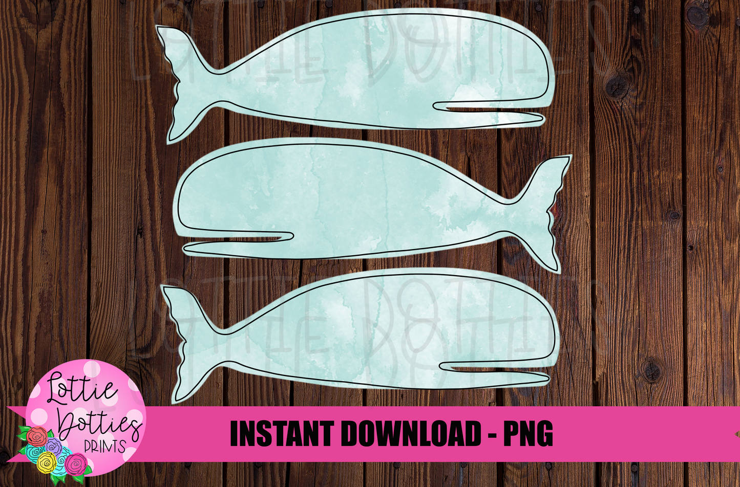 Whale Png - Whale Blue  - Summer Sublimation Designs - Digital Download