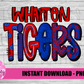 Wharton Tigers PNG - Tigers sublimation design - Digital Download