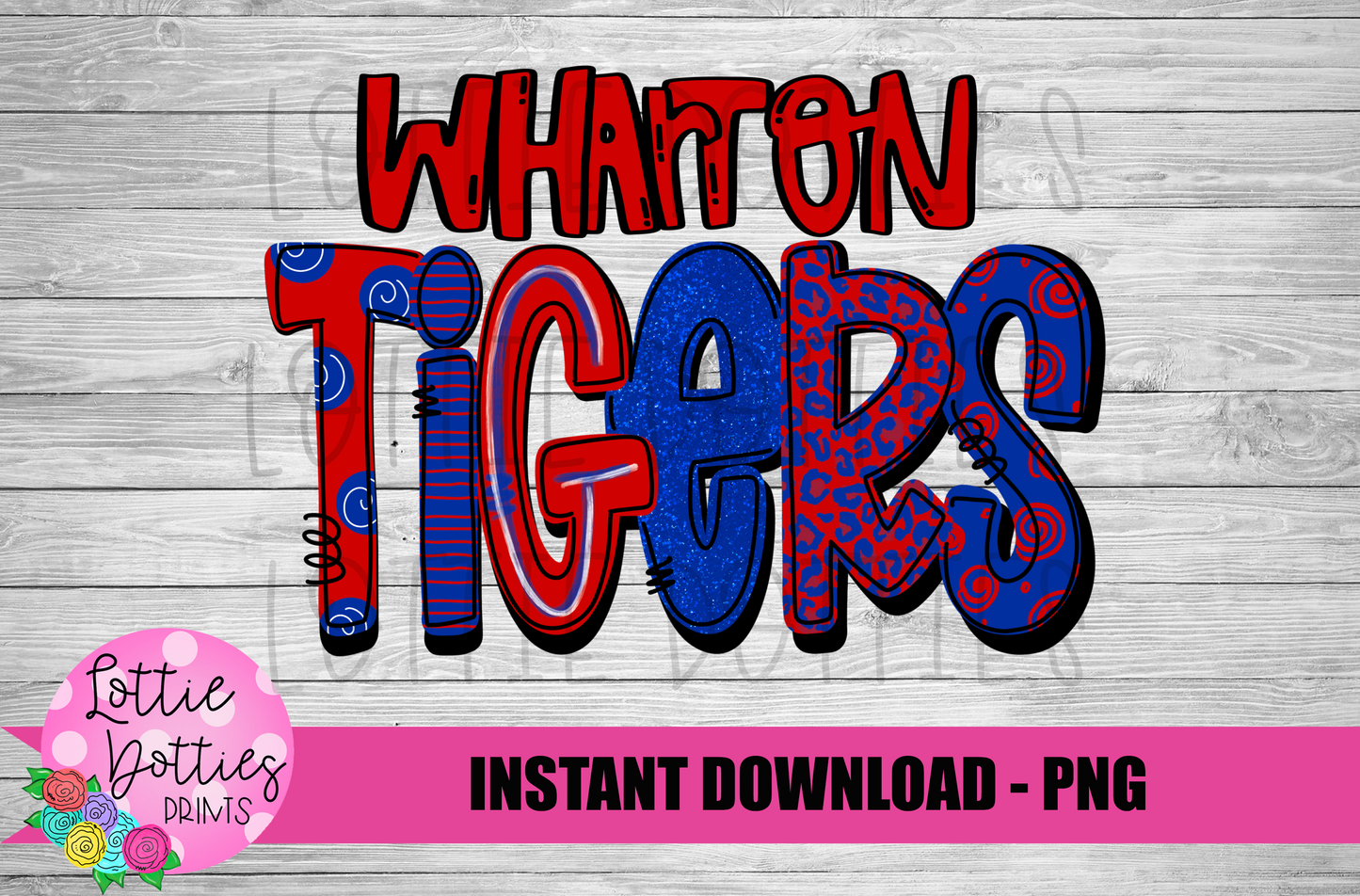 Wharton Tigers PNG - Tigers sublimation design - Digital Download