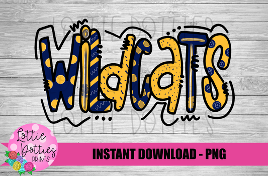 Wildcats  PNG - Wildcats -  sublimation design - Digital Download