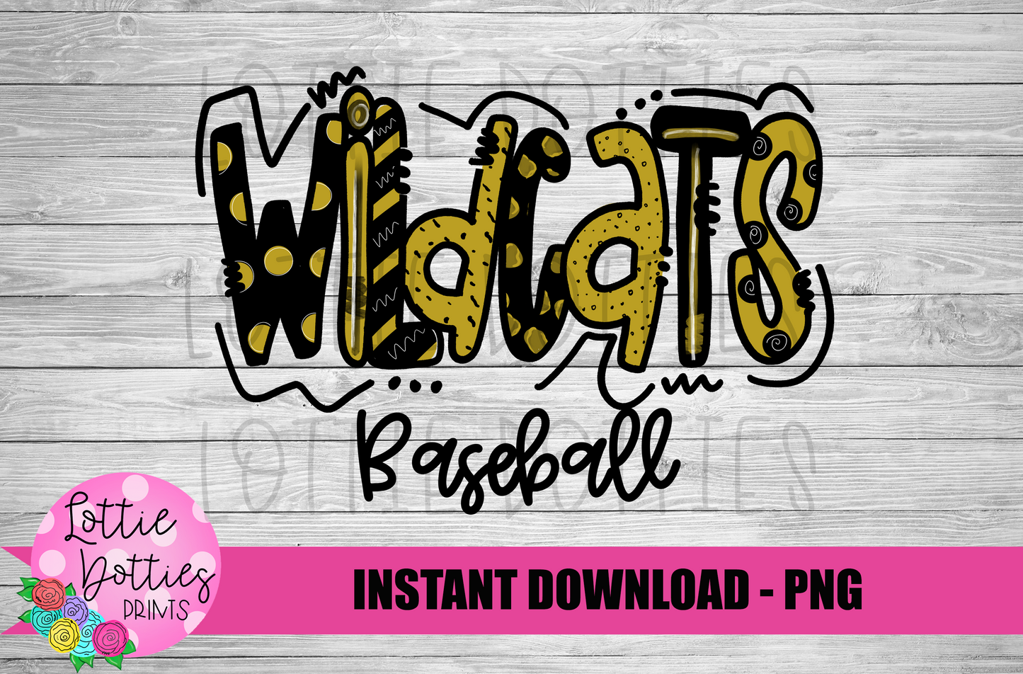 Wildcats Baseball  PNG - Baseball -  Wildcats -  sublimation design - Digital Download