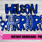 Wilson Warriors Png - Warriors  Sublimation Design - Digital Download