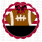 Football - PNG - Football Scallop - Sublimation - Digital Download