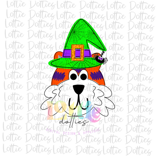 Tiger Halloween Witch   Png - Tiger Sublimation Design - Orange and Purple  Design - Digital Download