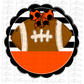 Football - PNG - Football Scallop - Sublimation - Digital Download