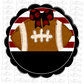 Football - PNG - Football Scallop - Sublimation - Digital Download