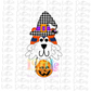 Tiger Halloween  Png - Tiger Sublimation Design - Orange and Navy Design - Digital Download