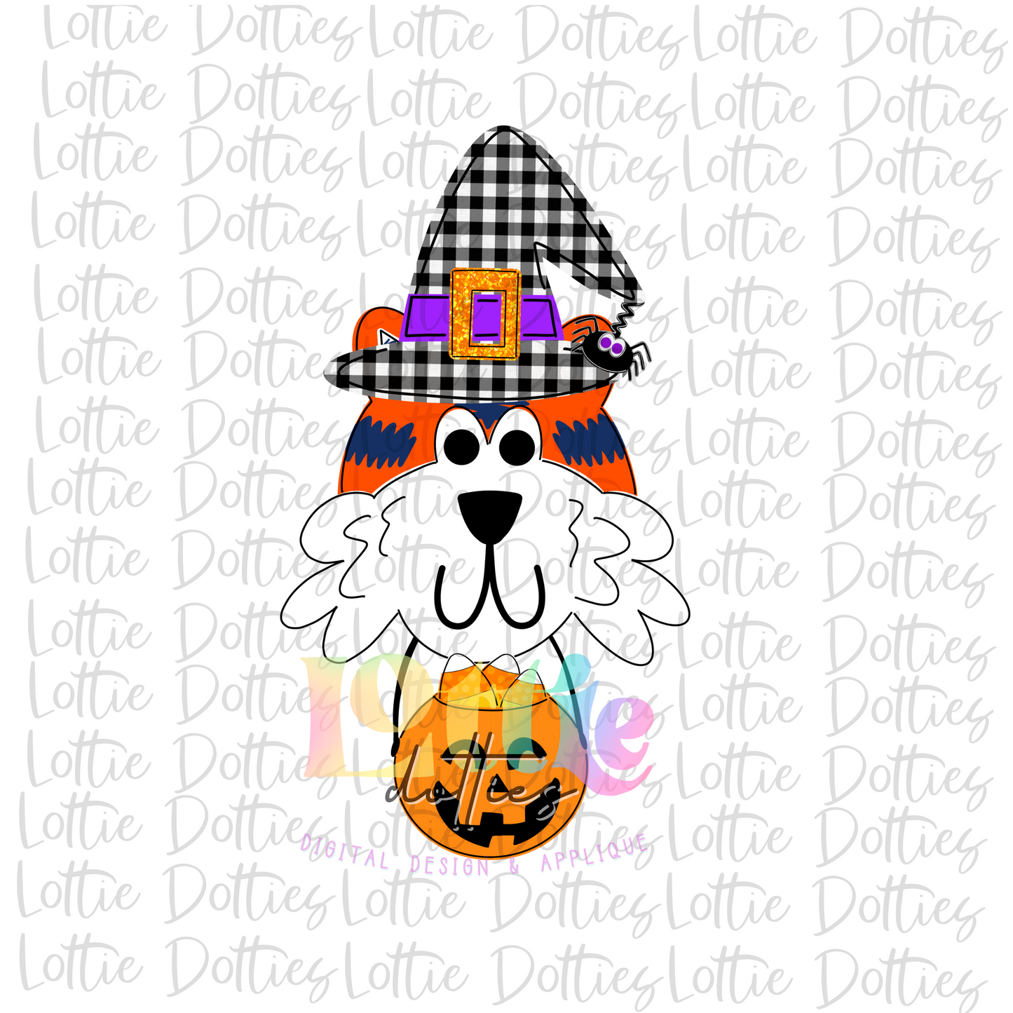 Tiger Halloween  Png - Tiger Sublimation Design - Orange and Navy Design - Digital Download