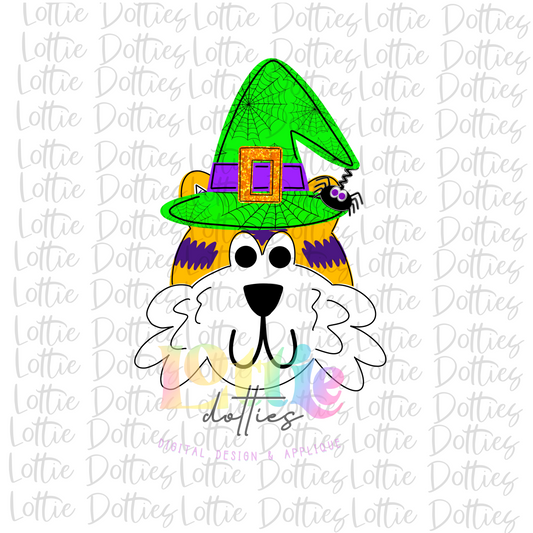 Tiger Halloween Witch   Png - Tiger Sublimation Design - Purple and Gold   Design - Digital Download