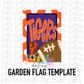 Tigers Flag - PNG - Tigers - Sublimation - Digital Download - Purple and Orange